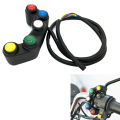 【Must-Have Style】 Universal 5 button Array Motorcycle Switches Race Bikes 22mm Handlebar Switches Leima. 