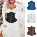 Shape-holding Corset Floral Jquard Undercst circumference Corset for Women Adjusle Bk Strap Body Shaping Girdle for Cosplay Party Stwear Pale Style Design Buyers' Favorite.