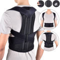 Adjustable Back Posture Corrector Back Pain Relief Belt Spine Waist Support Correction Straps Posture Belt For Men Women - Black. 