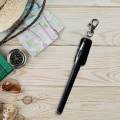Pen Holder for Lanyard, PU Leather Pen Holder Lanyard Pen Holder Exquisite Pen Lanyard Holder Black.