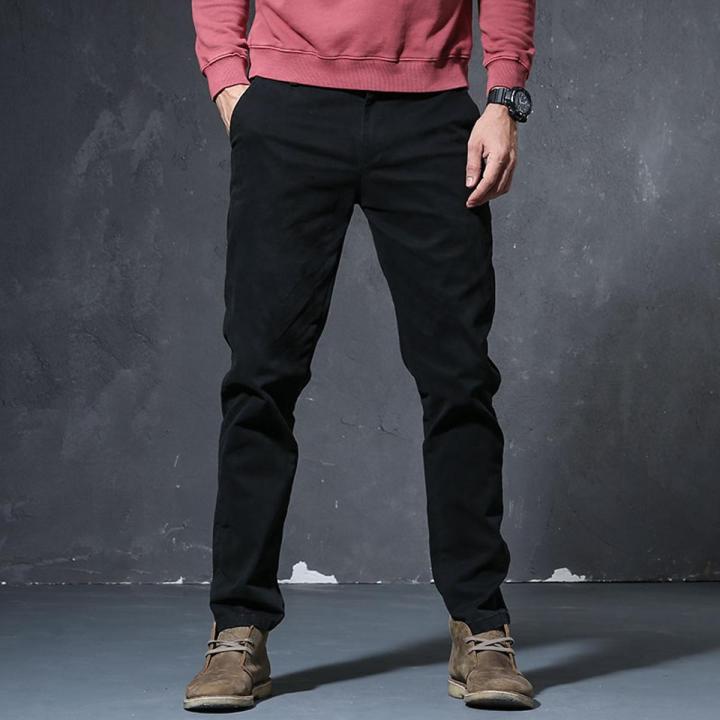 Stylish Regular Slim Gabardine Pants For Men