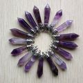 Fashion good quality mix natural stone pillar charm pendants 10x32mm for jewelry making 20pcs/lot wholesale.