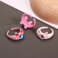 Punk Anime Monster Rings Women Child Friends Funny Animal Adjustable Opening Finger Ring Jewelry Gift.