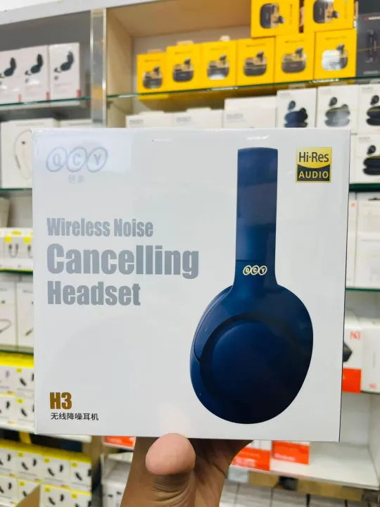 QCY H3 ANC Wireless Headphones Bluetooth 5.3 Hi-Res Audio Over Ear Headset 43dB Hybrid Active Noise Cancellation Earphones 70H