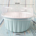 【NEW】 10Pcs 125ML Aluminum Foil Round Shaped Cupcake Cup with Lids Creme Containers Dounp. 