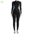Adults Women Wetsuit Quick Drying Full Body Front Zip Diving Suit for Water Sports.