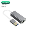 USB 3.0 to Ethernet Network Card Aluminum Gigabit Type-C Adapter for Laptop MacBook Pro 1000/100Mbps USB C Lan RJ45 Adapter. 