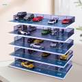 1/32 Diorama Car Parking Lot Display Case Organizer Diecast Car Garage 5 layers. 