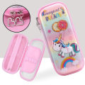 Universal Multifunctional Waterproof Pencil Box Simple for Primary School Students eva Pencil case Cartoon Cute Stationery Box. 