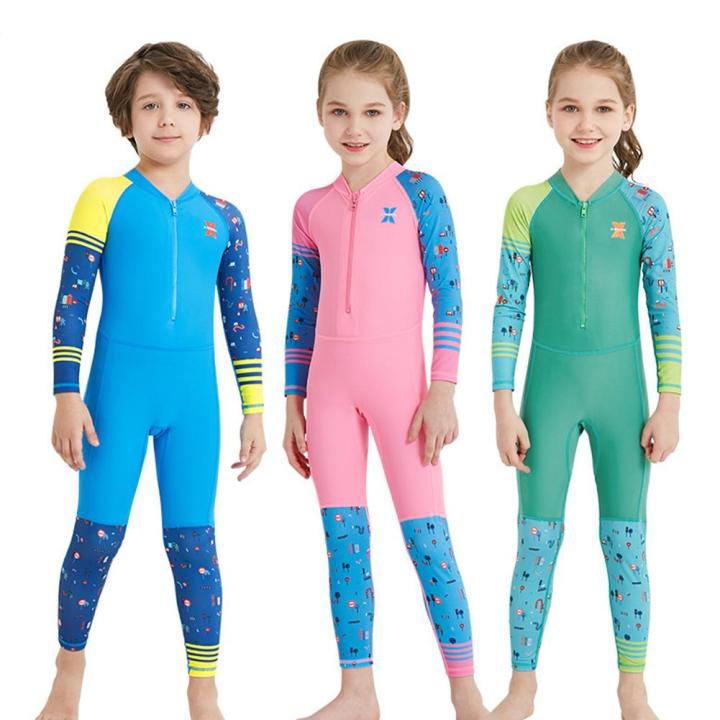 wetsuit%20Kids%20Boys%20Girl%20Long%20Sleeve%20Quick%20Drying%20One-Piece%20Swimsuit%20Diving%20Suit%20children%20surfing%20swimwears%20snorkeling%20rashguard%20-%20Image%203