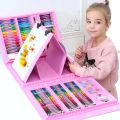 Super Mega 208-Piece Kids Art Set with Paints, Crayons, Markers - High-Quality Art Supplies for Drawing and Painting. 