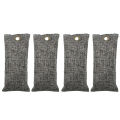 4 Pack Air Purifying Bag Charcoal Bag Odor Eliminator Fragrance Free Odor Absorber Captures and Eliminates Odors 75g. 