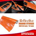 Reflective Waterproof Car Sticker |Self-Adhesive Reflective Safety Warning Sticker for Trucks All Car, Bike, Interior Design, Floor, Kitchen Furniture, Bicycle Motorcycle-48 inch/12 inch.