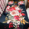 Premium King Size 3D Design Bed Sheet. 