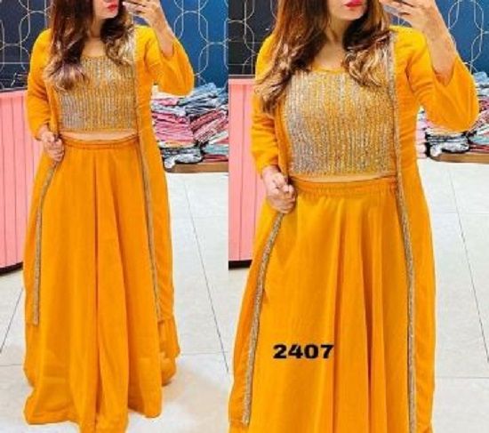 Georgette%20Stone%20Work%20Readymade%20Party%20Koti%20Lehenga%20for%20Women%20-%20Image%202