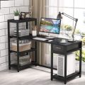48-Inch Computer Desk with Drawers, Display Rack & Storage Shelves – Office Desk with CPU Stand, Writing & Study Table for Bedroom & Workstation.