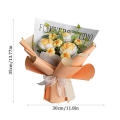 Unique design Crochet flower bouquet Charming Colorful Eco-friendly Hand-woven bouquet Handmade Rose bouquet for Home. 