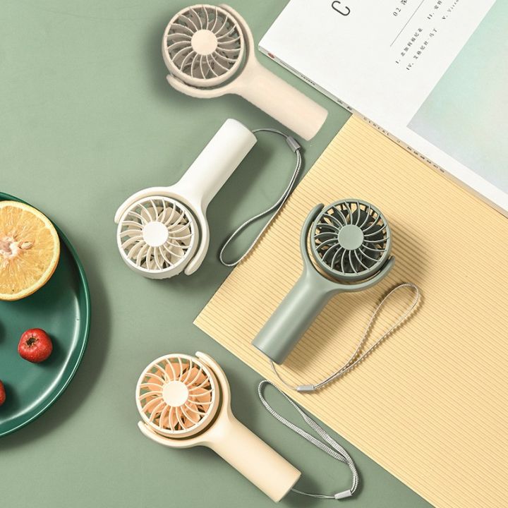 Portable Bladeless Mini Fan - 360° Rotatable Rechargeable Personal Fan With Clip For Summer