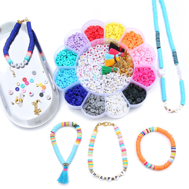 Unique Make - Diy accessories jewelry 2600-6200pcs/set 3mm 6mm beads soft clay beads bori box set - Vintage Choice - Exclusive Experience