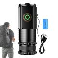 3 F350 LED Mini Flashlight Powerful Type-C Rechargeable Battery Torch Adjustable Brightness Flashlights For Camping Hiking.
