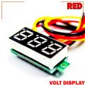 LED Display Mini 0.28 inch DC 0 -100V Digital Voltmeter 100V Volt Panel Indicator Monitor Voltage Meter-1PCS - Compact Digital Voltmeter -Red. 