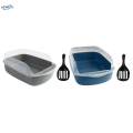 Cat High Sided Cat Sandbox for Medium Large Cats Small Animals Gray. 