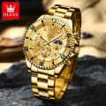 CecyliaXion OLEVS Watches For Men Classic with Date Dress Luxury Big Face Waterproof Luminous Men's Wrist Watch Stainless Steel Men Watch. 
