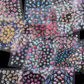 Cross border henna flower nail stickers, nail stickers, cute cherry blossom nail stickers, 3D adhesive filling, coloring nail stickers for kids.