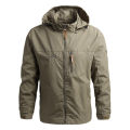 Men Camping Jacket Waterproof Windbreaker Winter Hooded Zip-Up Jackets Man Softshell Jacket Overcoat Bomber Coat Male Outwear. 