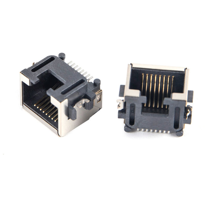 10Pcs RJ45 Network Ethernet Female Socket SMT SMD 8P8C Female Jack Connector H=8.6 Demoo