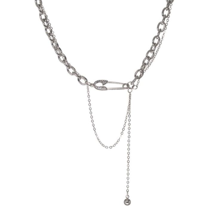 TIMIA%20Fashion%20Niche%20Dainty%20Safety%20Pin%20Gothic%20Party%20Jewelry%20Women%20Clavicle%20Chain%20Sweater%20Necklace%20Korean%20Style%20Pendant%20Necklace%20-%20Image%208