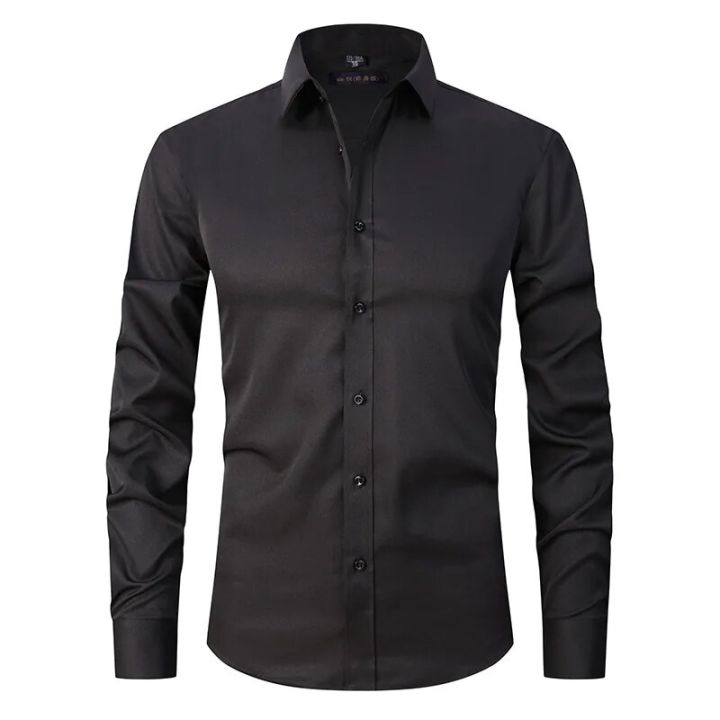 Men's%20Purple%20Bamboo%20Fiber%20Dress%20Shirts%20Brand%20Long%20Sleeve%20Shirt%20Solid%20Slim%20Fit%20Casual%20Formal%20Non%20Iron%20Work%20Shirt%20Camisa%20Masculina%20-%20Image%207