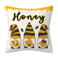 Amazon Best Selling Yellow Bee Festival Linen Throw Pillow Cover Home Decor Cushion Sofa Cushion Cover Gnome. 