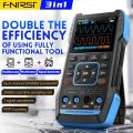 FNIRSI 2C23T 3 in 1 Digital Oscilloscope Multimeter Signal Generator + P6100 Probe, 2 Channels, 10MHz Bandwidth, 50MSa/s Sampling Rate, 9999 Counts.