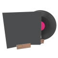 2X CD Record Stand Wood Vinyl Tabletop Holders LP Music Albums Display Album Deskop Rack. 