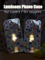 【Buried Buzie】You Are My Shine Lovers Couples Gift LED Light Glowing Luminous Phone Case for iPhone 11 12 13 14 15 X Xs Xr Mini Pro Max Plus. 