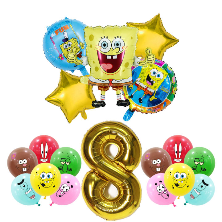 SpongeBob%20Birthday%20Party%20Decoration%20Aluminum%20Foil%20Balloon%20For%20Kid%20Event%20Supplies%20Disposable%20Tableware%20Banner%20Backdrop%20Gift%20-%20Image%203