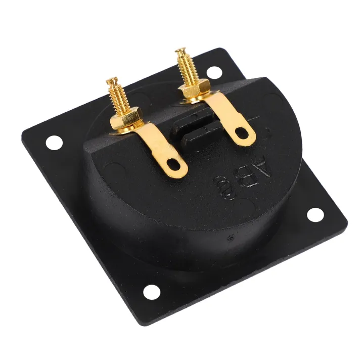4X%20New%20Square%20Board%20Binding%20Post%20Speaker%20Box%20Terminal%20Cup%20Wire%20Cable%20Box%20Connector%20-%20Image%202