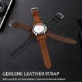 Crazy Horse Leather Bund Strap 18mm 19mm 20mm 21mm 22mm Leather Cuff Watch Strap Men's Wrist Watch Band Accessories for Panerai. 