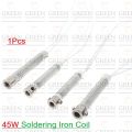 45W Soldering Iron Coil AC 220v 45 Watt Soldering Iron Core Heating Element Replacement Spare Parts Welding Tool Electric Iron Core For 45W Soldering Iron Inner.