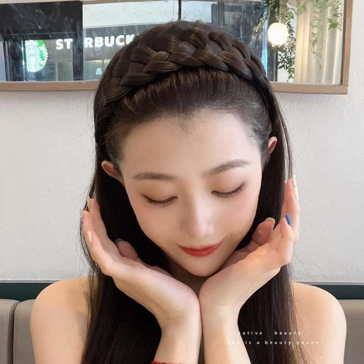 Wig%20Hair%20Hoop%20Women's%20Wig%20Stickers%20Wig%20Set%20Natural%20Widened%20Twist%20Braid%20Hair%20Band%20Simulation%20Hair%20Accessories%20Cover%20Cover%20Gray%20Hair%20Artifact%20-%20Image%204