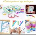 Colorful DIY Crafts Washi Tape Set of 10 Rolls Multi-Purpose Masking Tape Great for Arts Crafts DIY - Multicolour.