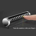Aluminium Alloy Car Temporary Parking Plate Phone Number Display Card Plate Creative Roller Number Plate Car Styling Auto Accessories. 