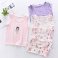 Girls Tank Tops Summer T-shirts for Kids Cartoon Printed Vest Children Underwear 1-8years Young Girl Undershirts Baby Bottom. 
