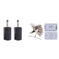 JOUYI 2Pcs String Winder Tuning Peg Puller Replace Electric Drill with Guitar String Action Ruler, 9 Understring Radius Gauge.