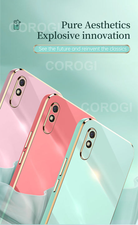 COROGI%20for%20Xiaomi%20Redmi%209A%20Back%20Cover%20Luxury%206D%20Plating%20Soft%20Case%20Camera%20Lens%20Protection%20Square%20Frame%20Silicone%20Glossy%20Shockproof%20Mobile%20Phone%20Cases%20-%20Image%209