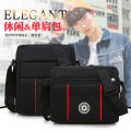 Factory wholesale new men's casual shoulder bag light commuter crossbody bag travel fashion simple small cloth bag. 