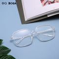 OQ BOGA 2 Colors Women Outdoor Fashion Decorate Square Frame Glasses Female Eye Protection Plastic Full Rim Eyewear.