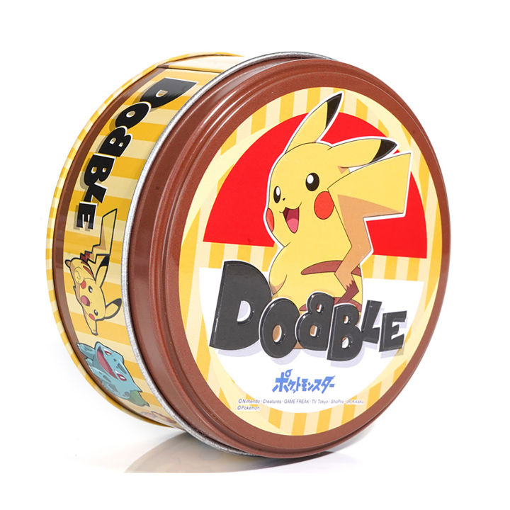 GC Spot It Game Cartoon Anime Dobble Pokemon Doraemon English Cards Board Game For Party Kids Gifts