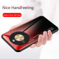 Biruiqu For Honor X9D Gradient Tempered Glass Back Soft Silicone Edge Case Cover. 